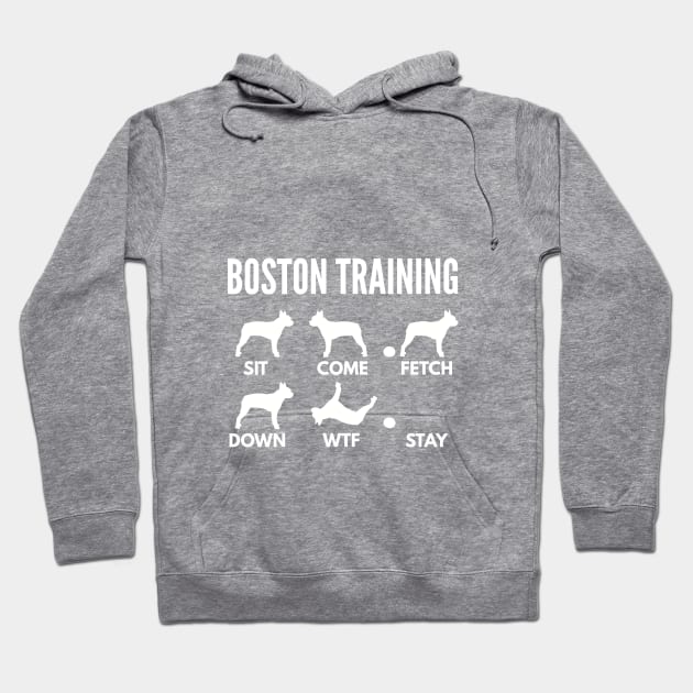 Boston Training Boston Terrier Tricks Hoodie by DoggyStyles